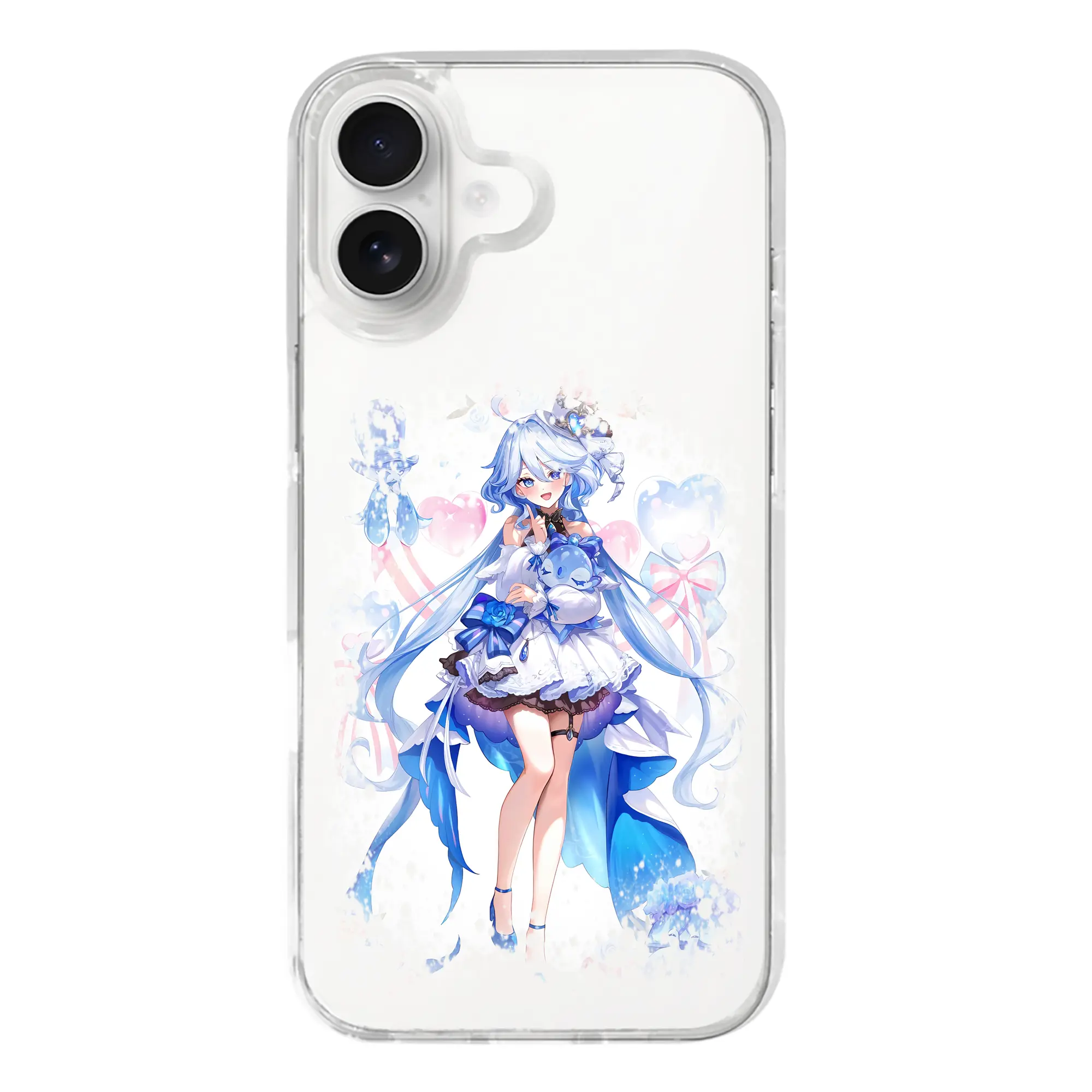 原 神 グッズ フリーナ - iPhone 17シリーズ 透明スマホケース – 薄型・耐衝撃・精密フィット保護カバー